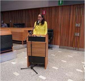 La Difensora civica Veronika Meyer. (Foto: Consiglio provinciale di Bolzano)