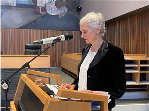 La responsabile Garbin presenta la Relazione sull'attività 2025. (Consiglio provinciale di Bolzano/GNews)