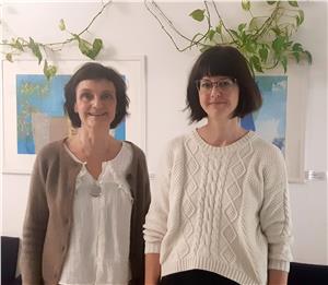 Priska Garbin, Leiterin der Antidiskriminierungsstelle, und Silvia Fornasini, Leiterin der Dienststelle für Patientenorganisationen im Dachverband (Foto: Dachverband für Soziales)