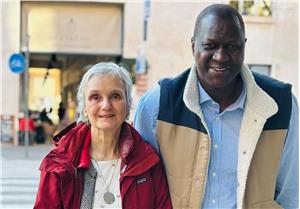 Priska Garbin und Bassamba Diaby: „Rassismus äußert sich nicht nur in offen feindlichen Formen, sondern auch in alltäglichen Schwierigkeiten in allen Lebensbereichen". (Foto: Antidiskriminierungsstelle)