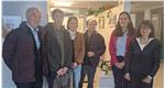 La Difensora civica Veronika Meyer (2a da dx) e la sua collaboratrice Alessandra Orlandi (1a da dx) con la delegazione dell’organizzazione Onde civiche Alto Adige. (Foto: Difesa civica)